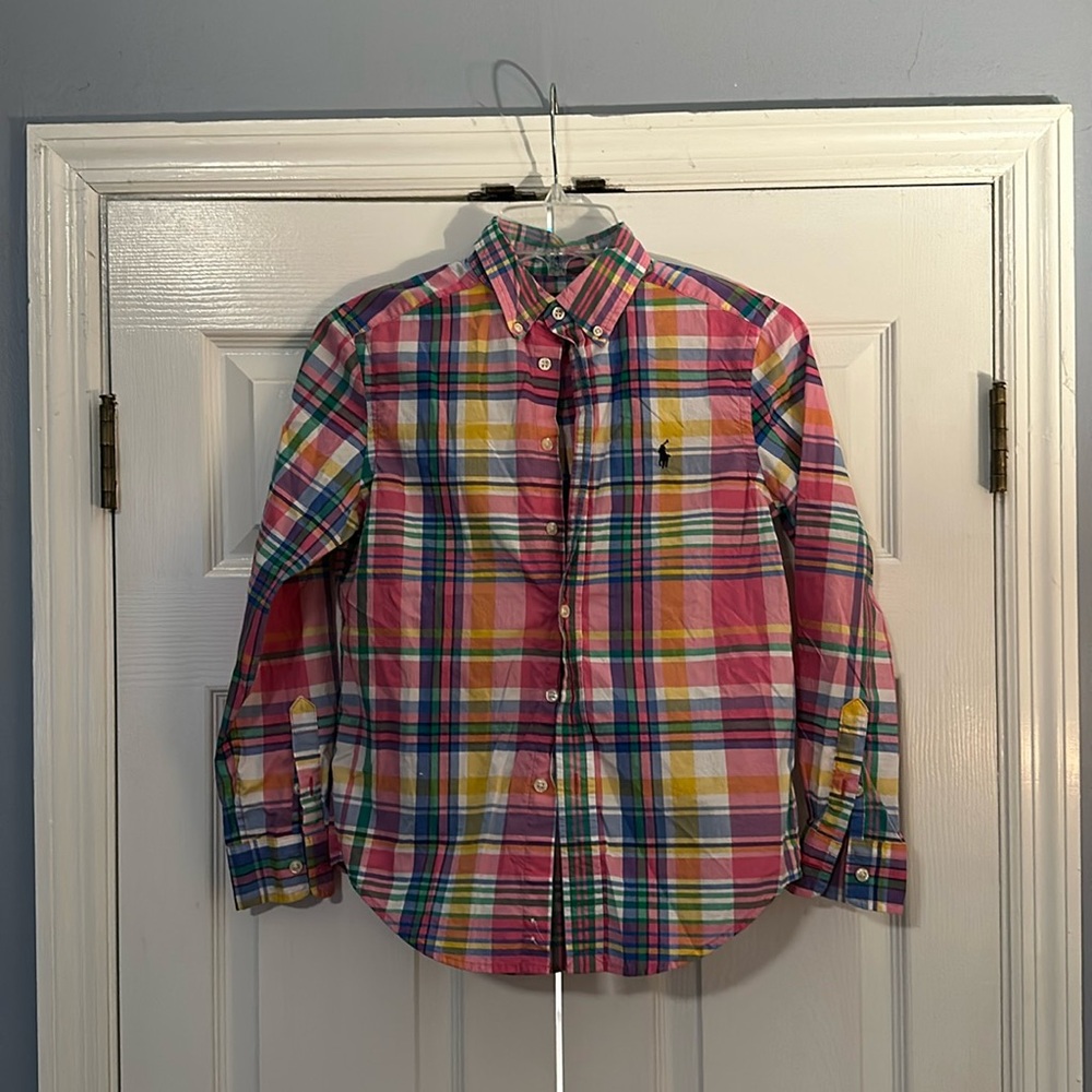 Boys Polo by Ralph Lauren Long Sleeve Button Down Sz M(10-12)